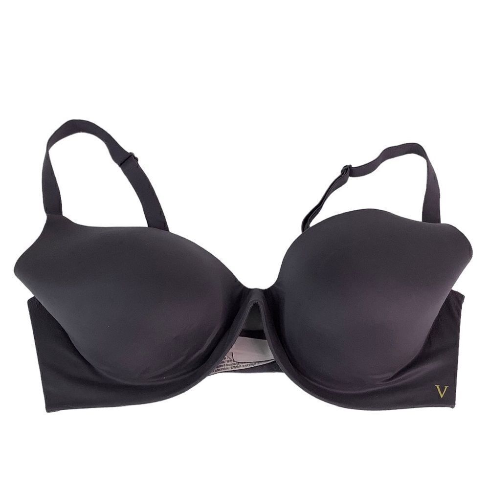 Victoria Secret No Underwire Lined Semi Demi Lavender Purple Soft Bra Sz 36D